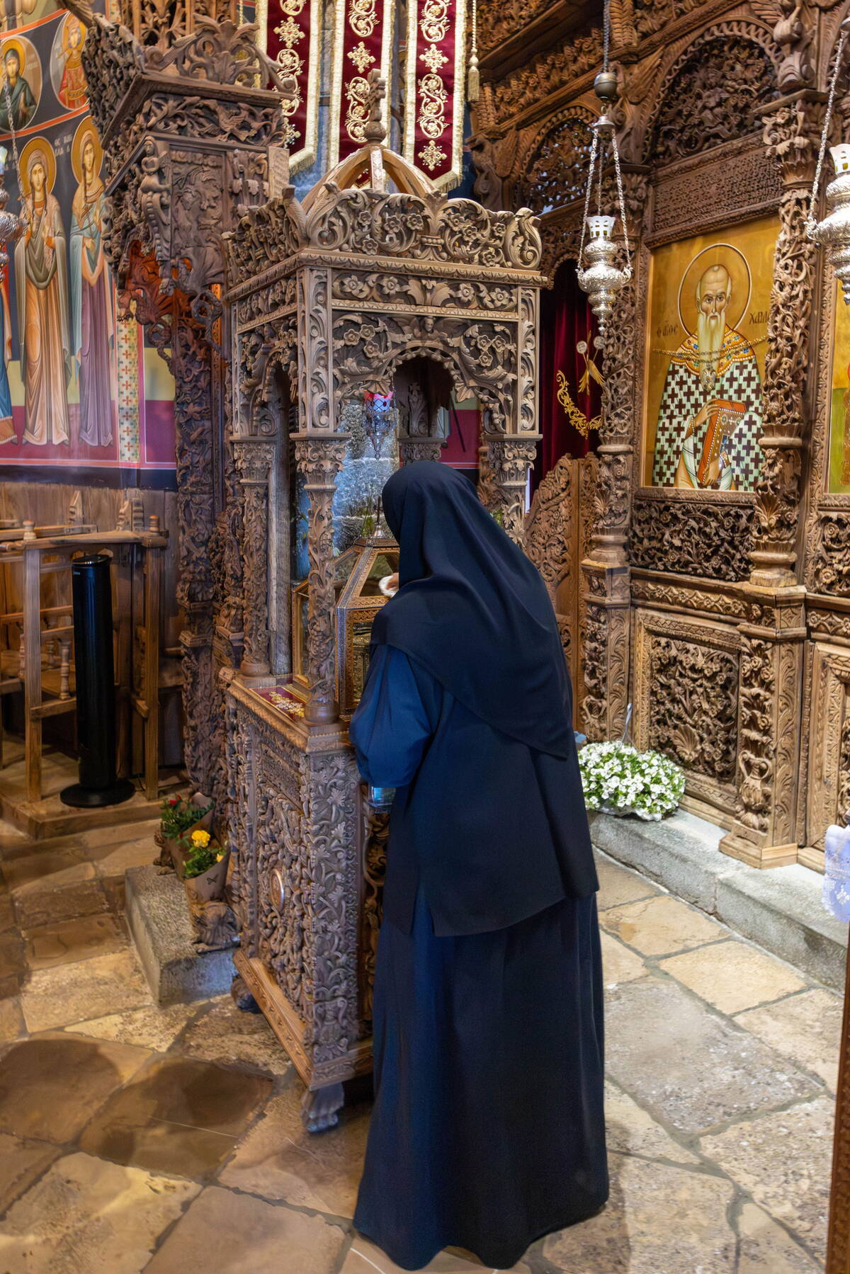 Nun in Holy Monastery of Saint Stephen.