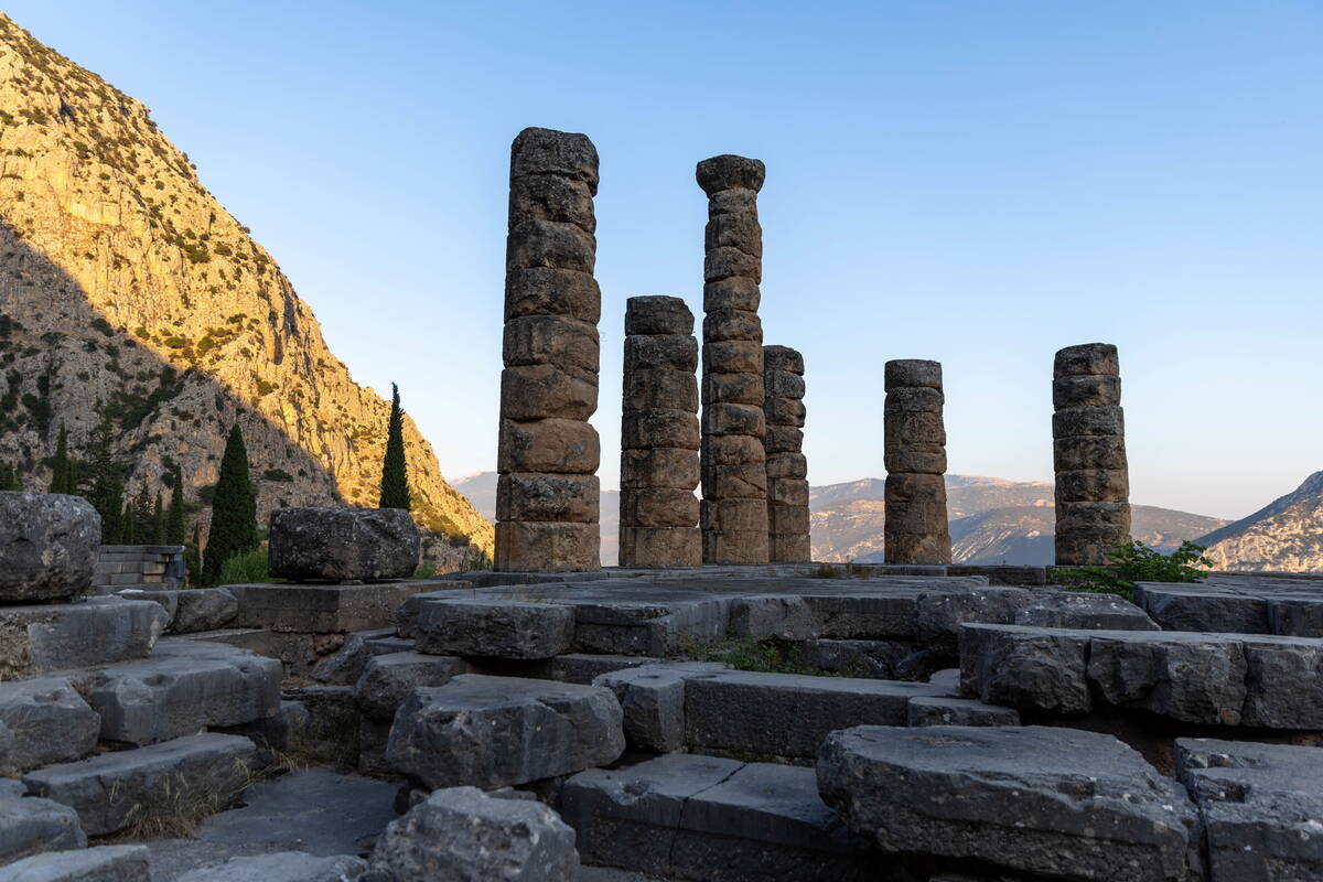 Temple of Apollo in Delphi.
